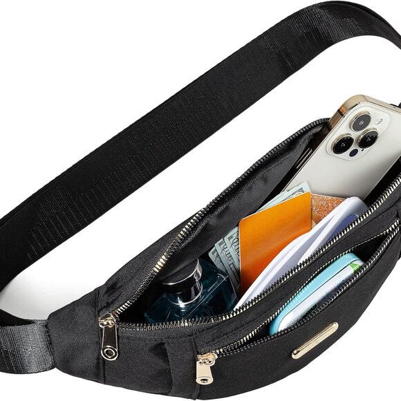 Fanny Pack Waist Pack - Waterproof Sling Crossbody Bag for Running Sports Travel - Picture 5 of 7